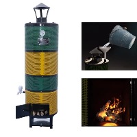 Made in India Wood Fired Biomass Water Heater 55 Litre with SS Chamber